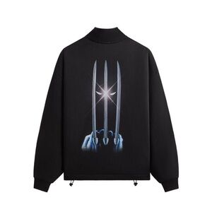 Kith Marvel Wolverine Nelson quarter zip sweatshirt size Large color Black